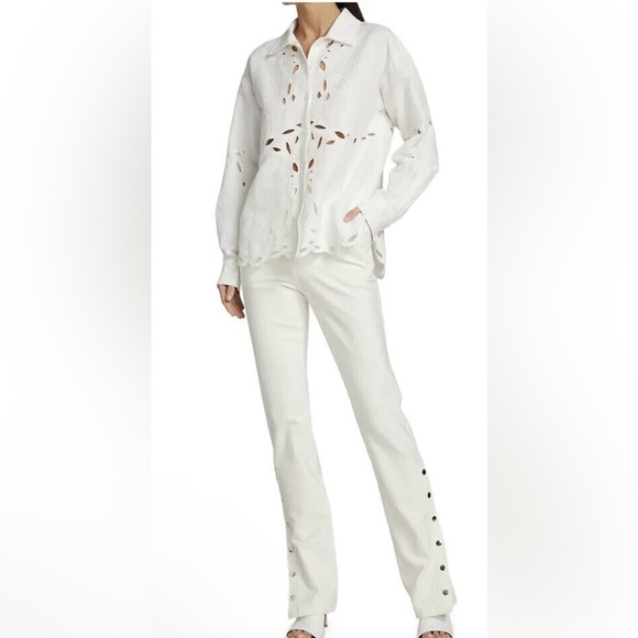 Derek Lam 10 Crosby Tesse Snap-Leg Flared Pants - Picture 13 of 17